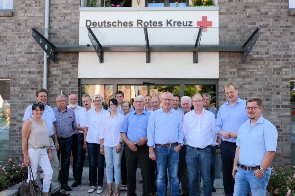 Die Vertreter der CDU vor dem Haus Haseblick im Herzlaker Ortskern