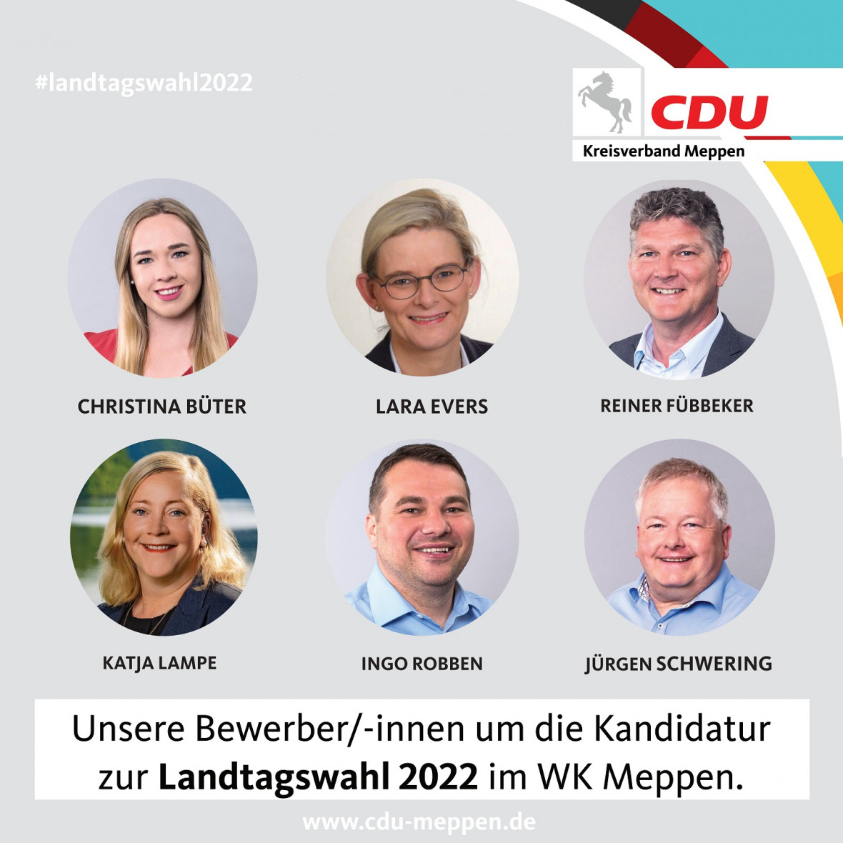 LTW-Bewerber/-innen des CDU KV Meppen